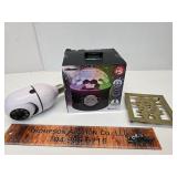 Disco speaker, trivet and camera