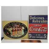 2 metal signs