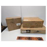 Tabletop fire pit, soap tools, desk organizer