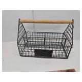 Divided metal basket