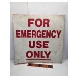 Metal sign