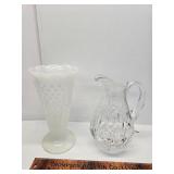 Vase and a pitcher