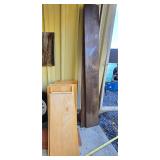 Wood shelves