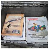 Tote full of gun magazines