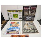 4 metal signs
