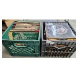 2 crates of 78 records