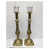 Brass candle stands