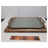 Large heavy serving tray