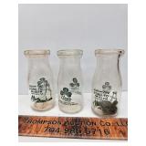 Clover milk bottles