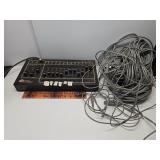 Lighting console with cords