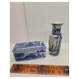 Asian box and vase