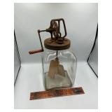 Antique butter churn
