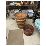 3 vintage baskets