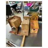 3 bird houses