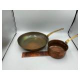 Copper pot and pan