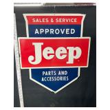 Metal Jeep sign
