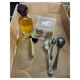 Jewelry, perfume and spoons