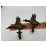 Cast iron ducks hooks