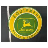 Metal John Deere sign