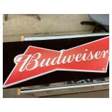 Metal Budweiser sign