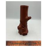 Red clay vase