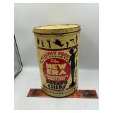 Vintage potato chip can