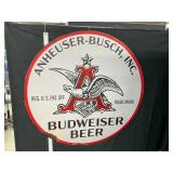 Metal Budweiser sign