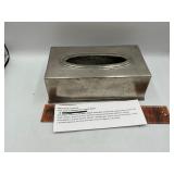 Vintage match pewter tissue box
