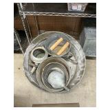 Galvanized tub,buckets and other