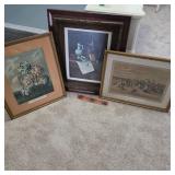 3 framed Pictures