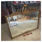 Wood frame mirror