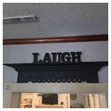 Laugh Sign & Shelf