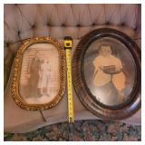 2 Antique Framed Photos