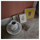 Pitcher/bowl & frames