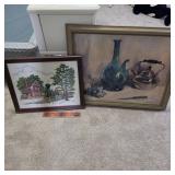 2 Pictures. 1 needle point