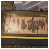 Framed Print Of Pilgrims/Mormons Family