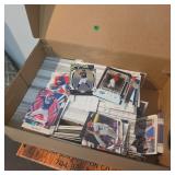 Box of sports cards