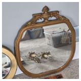 Wood frame mirror