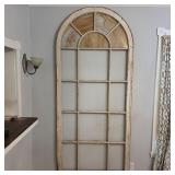89 inch tall window. Stained Glass in Top