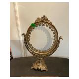 Cast iron mirror frame