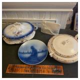 Dishes & Lladro Piece