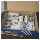 Box of sports cards