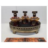 Vanity set plastic jars
