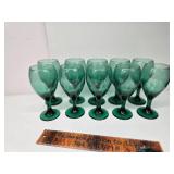 Green stemware