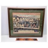 Framed Barnum Bailey ad