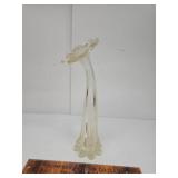 Art glass trumpet vase
