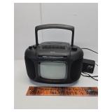 Portable RCA radio, cassette, tv