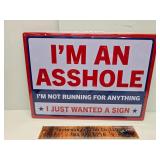 Metal sign