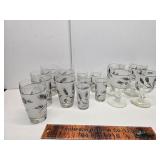 Silver wheat glasses