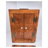 Primitive wall cabinet see damage